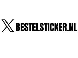 X Sticker - Eigen Tekst