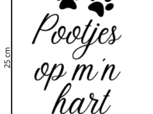 Pootjes op m'n hart - 20x25