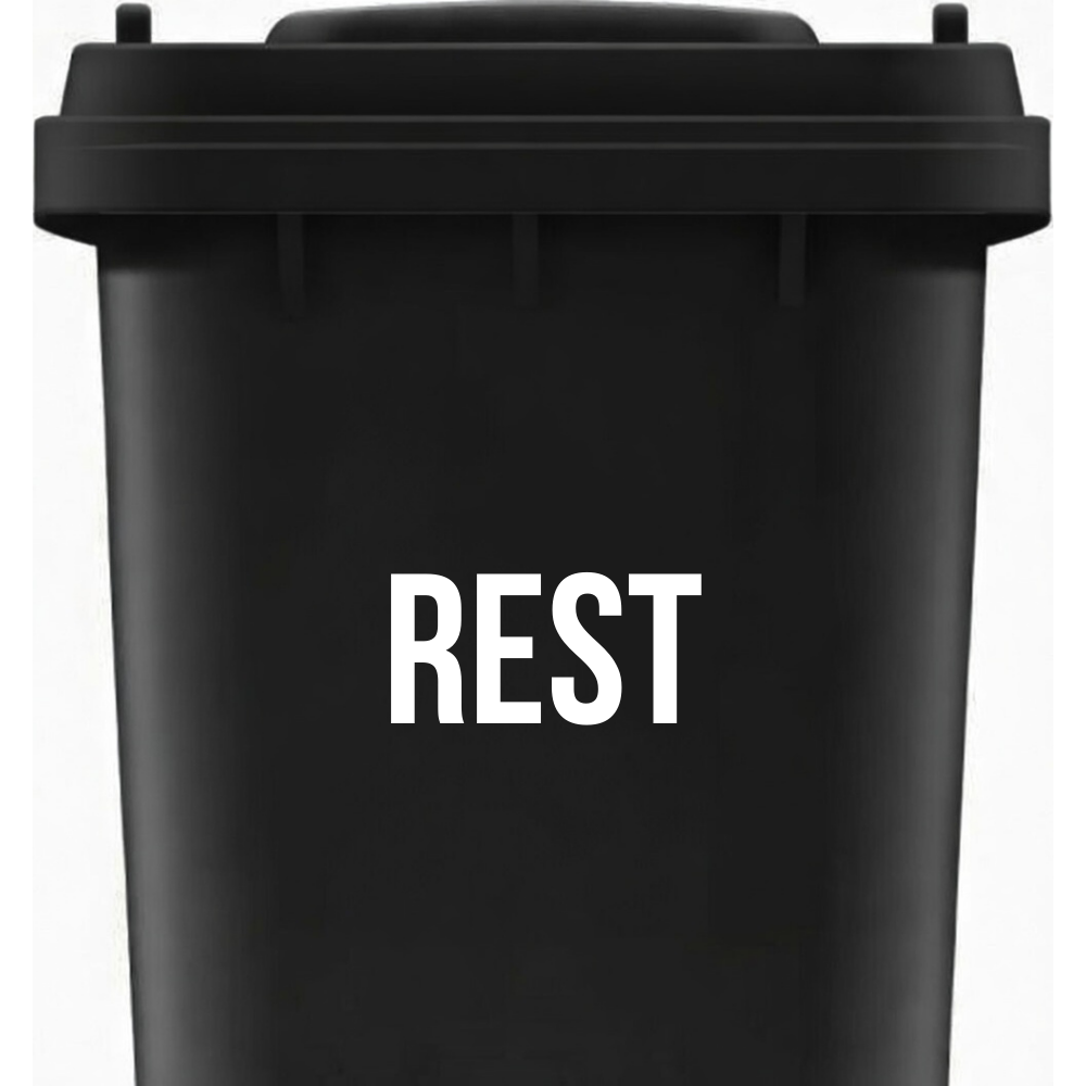 Kliko sticker “Restafval” - helder en overzichtelijk