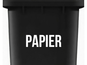 Kliko sticker “Papier” - netjes en herkenbaar
