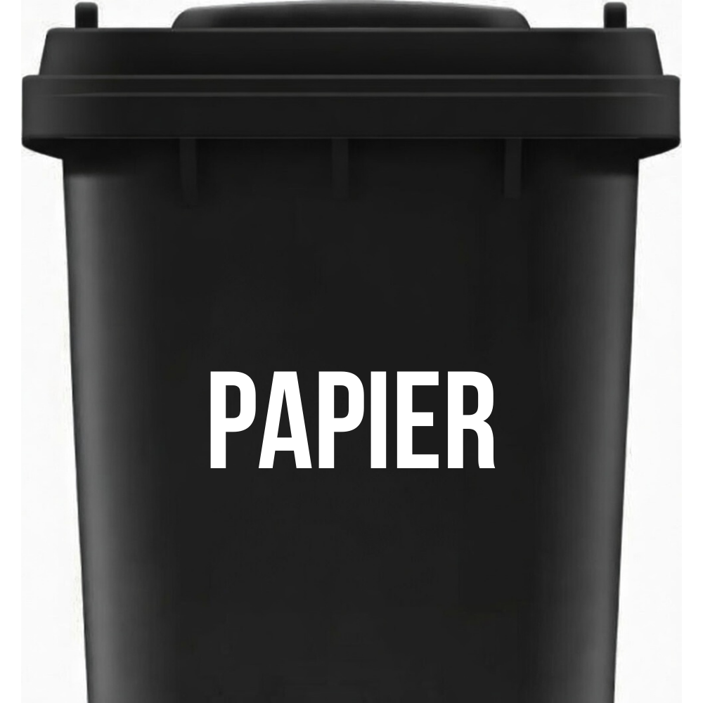 Kliko sticker “Papier” - netjes en herkenbaar