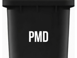 Kliko sticker “PMD” – voor plastic, metaal & drankkartons