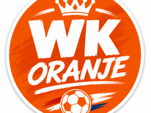 WK Oranje sticker Nederland voor EK en WK voetbal supporter
