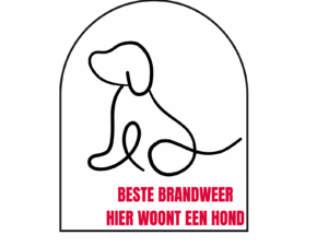 Veiligheidssticker - Hond - Vinylsticker - 8x10