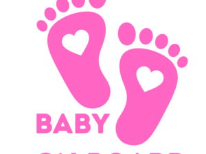 Baby on board - hart - Roze